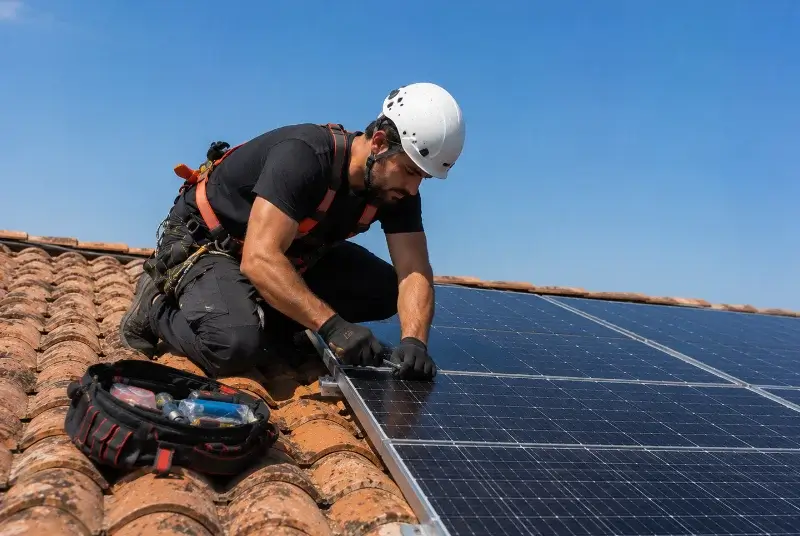 Maintenance et monitoring de panneaux solaires à Saint-Jean-de-la-Blaquière